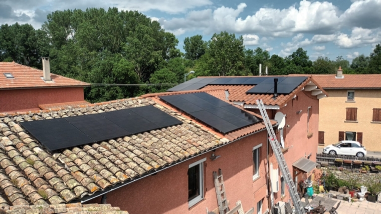 Installation photovoltaïque près de Vienne, Montélimar, Éconergies